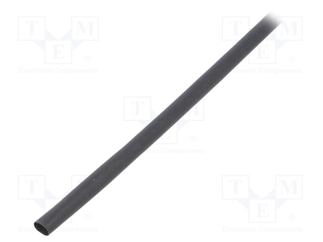 Heat shrink sleeve; flexible; 2: 1; 4.8mm; L: 1.2m; black; 5pcs.