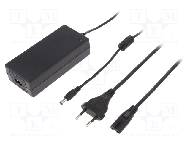 Power supply: switched-mode; 12VDC; 6A; Out: 5,5/2,1; 72W; 1.11m