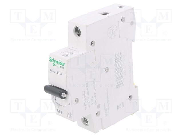 Circuit breaker; 230/400VAC; Inom: 13A; Poles: 1; DIN; Charact: B