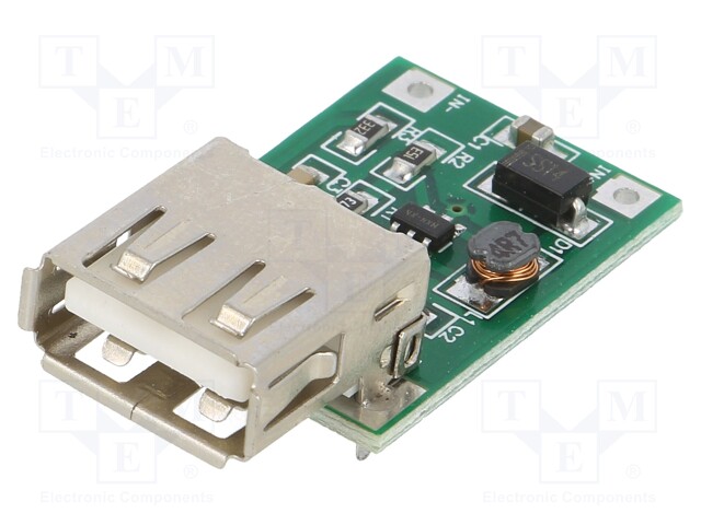 Converter: step up; Uout: 5V; Uin: 0.9÷5V; 600mA; 96%; 25x18mm