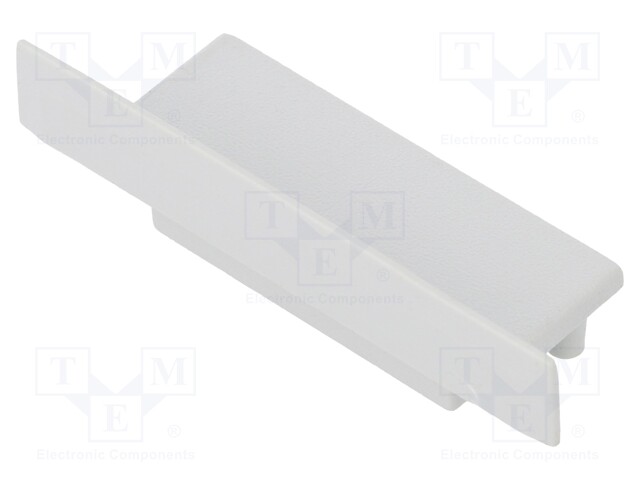 Cap for LED profiles; grey; ABS; Application: VARIO30-06