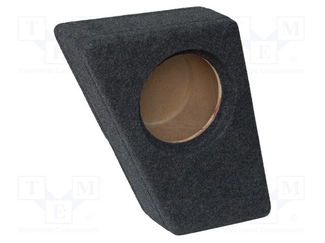 Car loudspeaker enclosure; MDF; gray melange; textil; 8l; 200mm