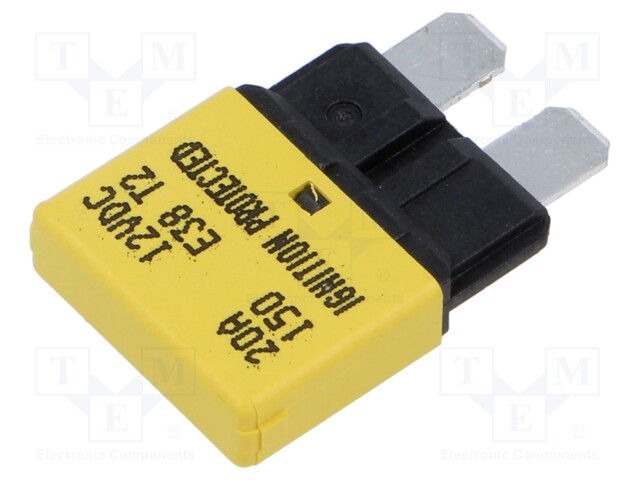 Fuse: fuse; 20A; 14VDC; automotive; 20.5mm