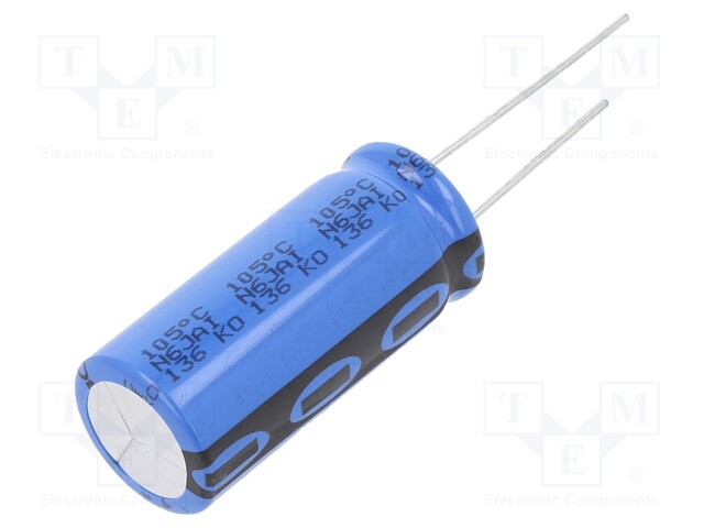 Capacitor: electrolytic; THT; 4700uF; 16VDC; Ø16x35mm; Pitch: 7.5mm