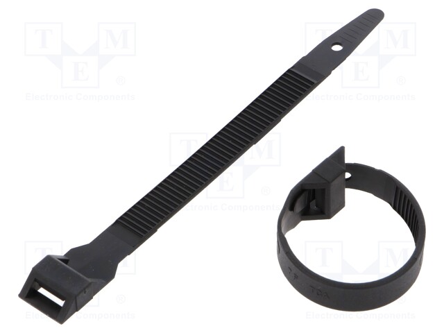 Cable tie; with low profile head; L: 123mm; W: 9mm; polyamide; 310N