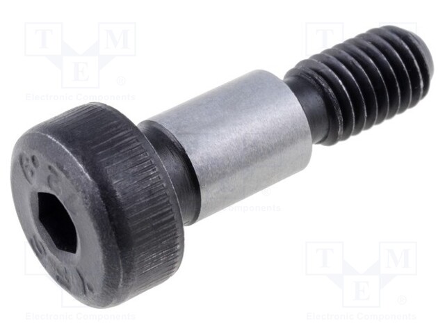 Shoulder screw; Mat: steel; Thread len: 9.5mm; Thread: M5; ISO: 7379