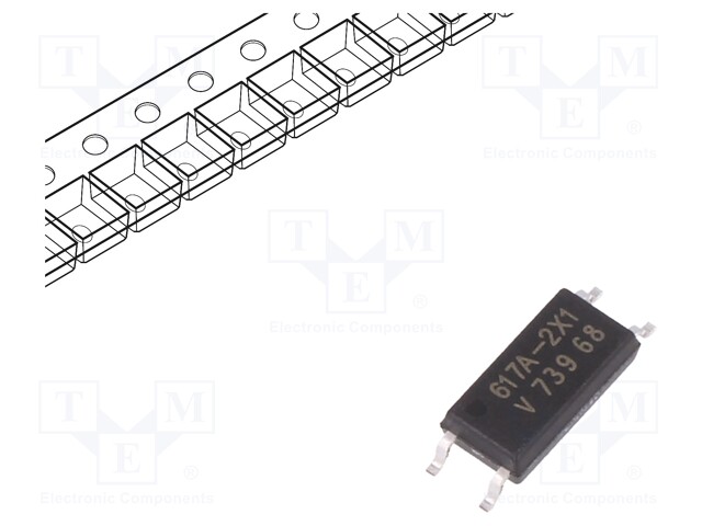 Optocoupler; SMD; Channels: 1; Out: transistor; Uinsul: 5kV; Uce: 80V