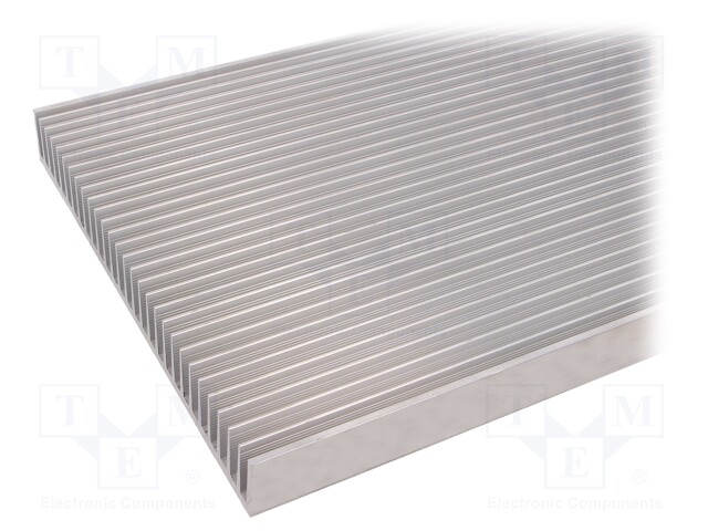 Heatsink: moulded; grilled; natural; L: 1000mm; W: 200mm; H: 25mm