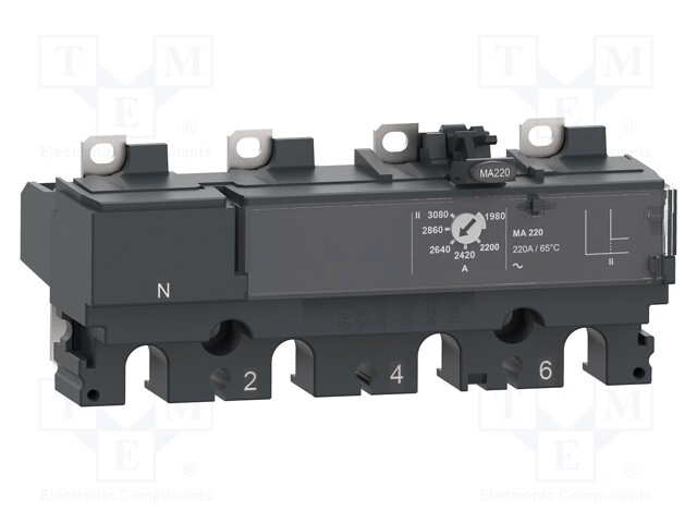 Magnetic trip unit; Poles: 4; 150A; NSX; IP40; -25÷70°C