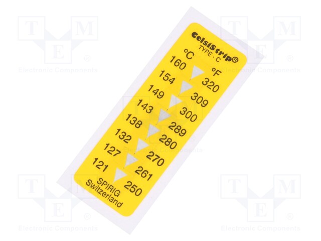 Temperature indicator; CelsiStrip; °C,°F; 15x45mm