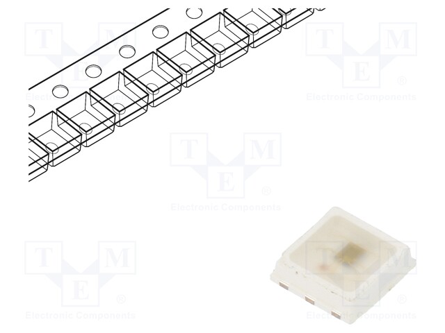 LED; SMD; 3535,PLCC6; RGB; 3.5x3.7x0.95mm; 120°; 3.8÷5.5V