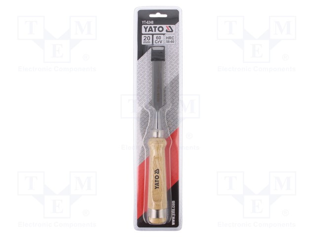 Chisel; Application: for wood; Mat: Chrom-vanadium steel; 20mm