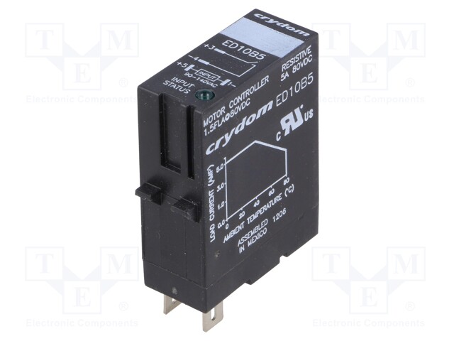 Relay: solid state; Ucntrl: 90÷140VAC; 5A; 1÷80VDC; socket