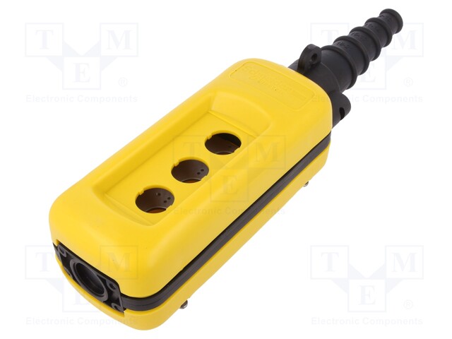 Enclosure: for remote controller; X: 80mm; Y: 190mm; Z: 70mm; yellow