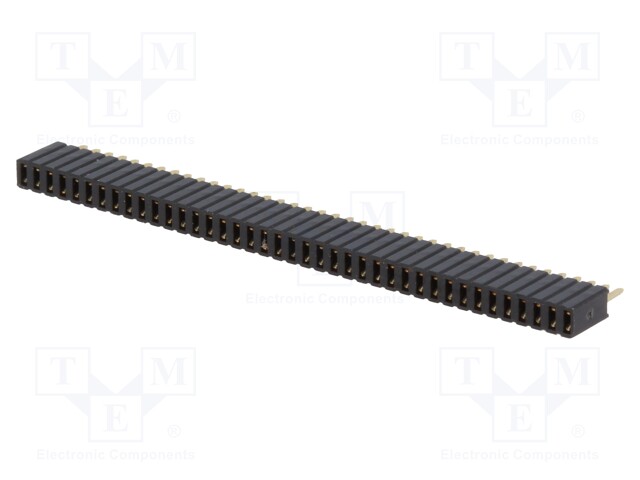 Socket; pin strips; female; PIN: 40; straight; 1.27mm; THT; 1x40