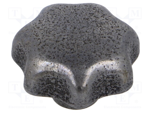 Knob; blind,hole without thread; Dia: 32mm; cast iron; DIN: 6336