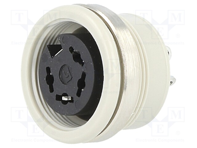 Socket; DIN; female; PIN: 4; Layout: 216°; soldering