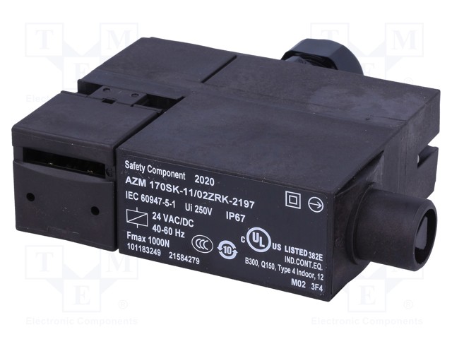 Safety switch: bolting; Series: AZM 170; Contacts: NC x3 + NO