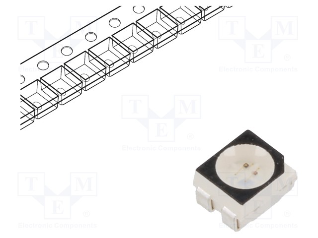 LED; SMD; 3528,PLCC4; red/yellow-green; 3.5x2.8x1.9mm; 120°; 20mA