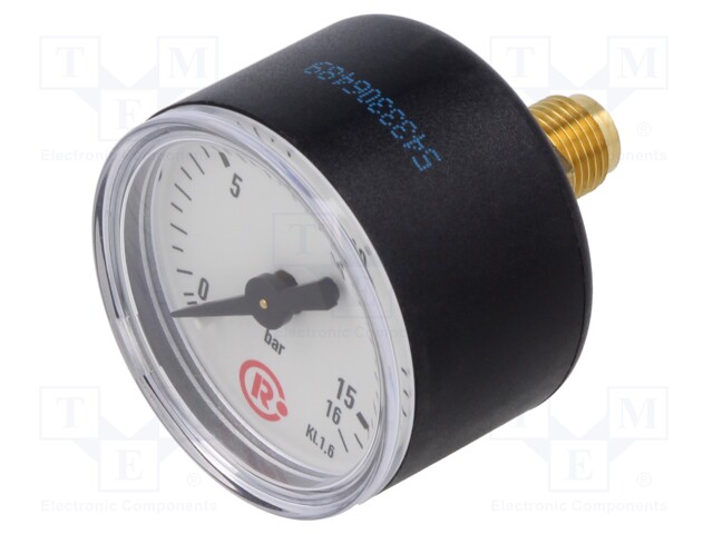 Manometer; 0÷16bar; 40mm; non-aggressive liquids,inert gases