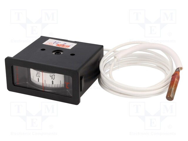 Sensor: thermometer with capillary; Body dim: 55x52x25mm