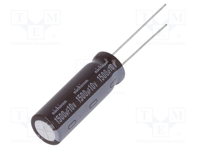 Capacitor: electrolytic; low impedance; THT; 1500uF; 10VDC; ±20%