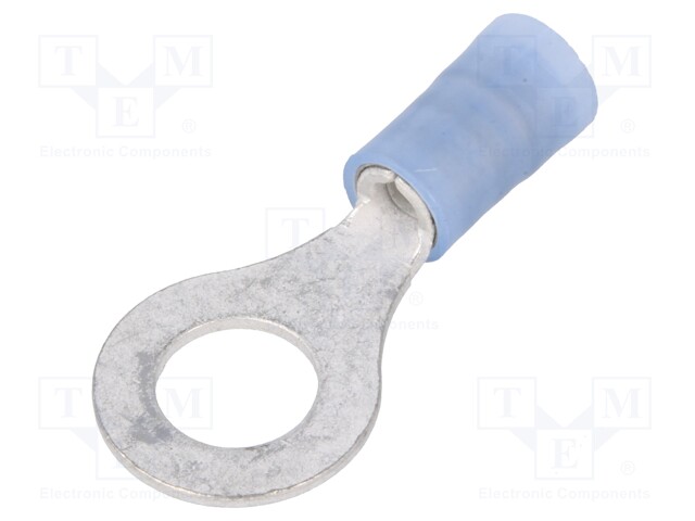 Ring terminal; M6; 1÷2.5mm2; insulated; tinned; copper; -55÷105°C