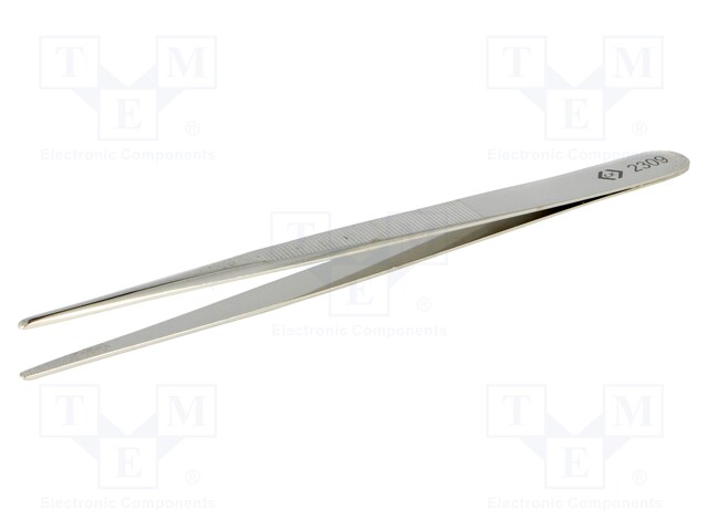 Tweezers; Tweezers len: 140mm; Blades: straight,elongated