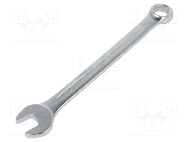 Wrench; inch,combination spanner; Spanner: 1/2"