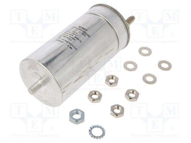 Capacitor: polypropylene; 15uF; Leads: M10 screw; ESR: 3.6mΩ; C44P