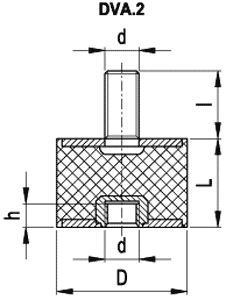 Vibration damper; rubber