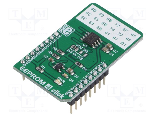 Click board; EEPROM memory; GPIO,SPI; AT25M02; 3.3/5VDC