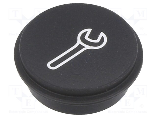 Button; Ø21mm; Pushbutton: round; black; 09