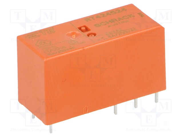 Relay: electromagnetic; DPDT; Ucoil: 24VAC; 8A/250VAC; 8A/30VDC; 8A