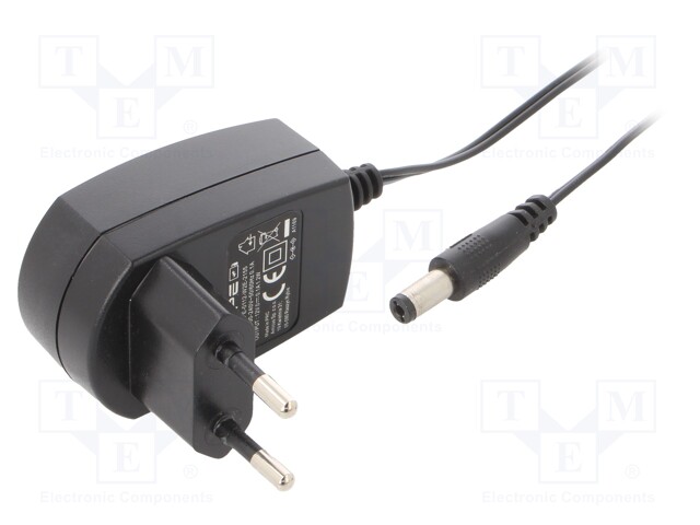 Power supply: switched-mode; constant voltage; 12VDC; 0.1A; 1.2W