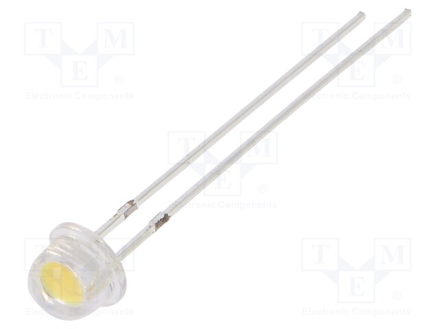 LED; 4.8mm; white neutral; 4200÷5800mcd; 10÷12lm; 100°; 7.8÷9.5V