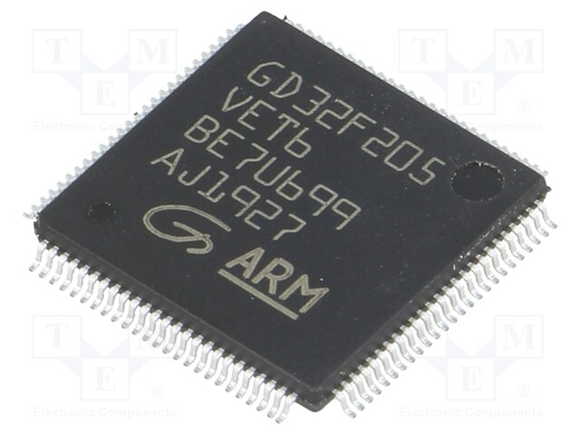 ARM microcontroller; SRAM: 128kB; Flash: 512kB; LQFP100; 3.3VDC