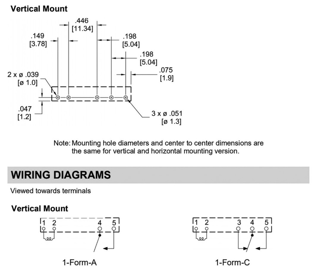 Relay: electromagnetic; SPST-NO; Ucoil: 12VDC; 8A/277VAC; 6A/30VDC