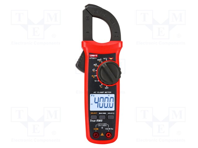 AC digital clamp meter; Øcable: 28mm; LCD (4000); I AC: 4/40/400A