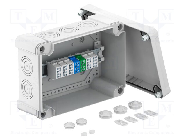 Enclosure: junction box; X: 202mm; Y: 286mm; Z: 126mm; polycarbonate