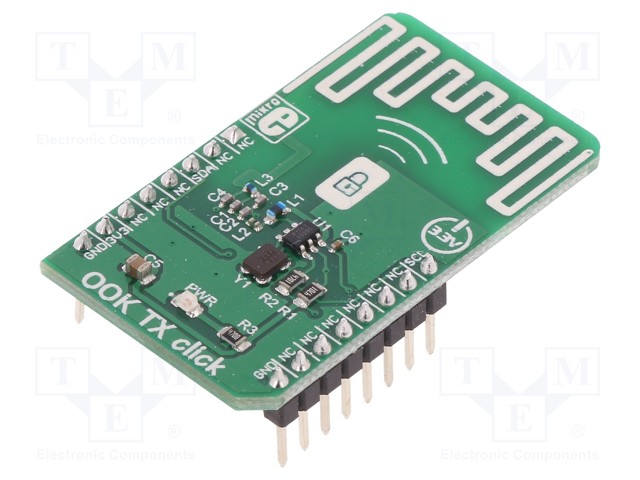 Click board; AM receiver; I2C; MICRF114; mikroBUS connector