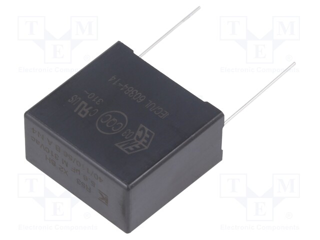 Capacitor: polypropylene; X2; 5.6uF; 27.5mm; ±20%; 32x30x16mm