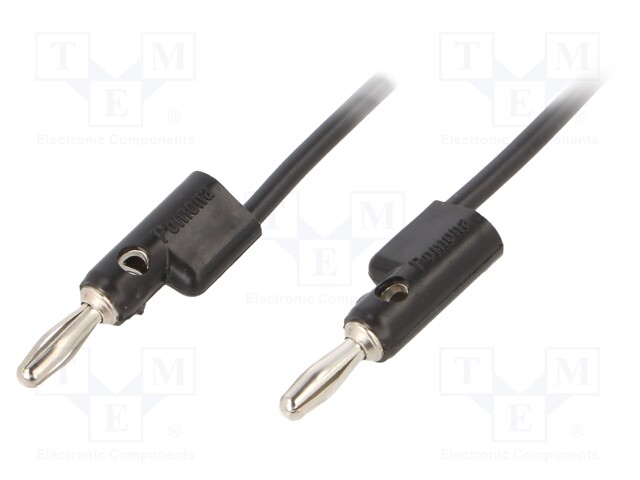 Test lead; 60VDC; 30VAC; 15A; Len: 1.829m; black; Series: B