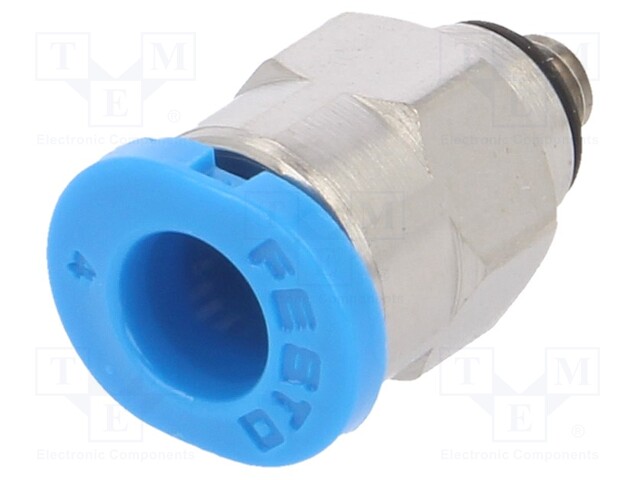 Push-in fitting; straight; Input thread: M3; -0.95÷6bar; 4mm