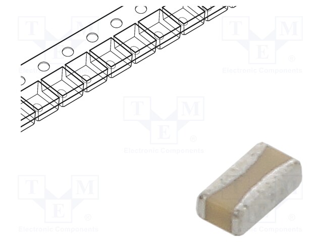 Capacitor: ceramic; MLCC; 0.01uF; 10V; X7R; ±10%; SMD; 0306