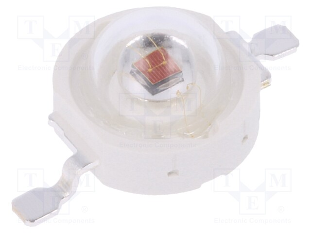 Power LED; EMITER; red; Pmax: 3W; 613.5-631nm; 99.6÷113.6lm; 130°