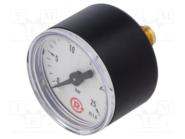 Manometer; 0÷25bar; 40mm; non-aggressive liquids,inert gases