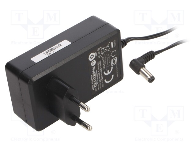 Power supply: switched-mode; constant voltage; 12VDC; 3A; 36W