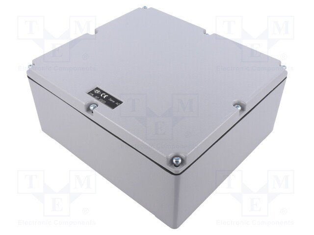 Enclosure: multipurpose; X: 205mm; Y: 230mm; Z: 102mm; aluminium