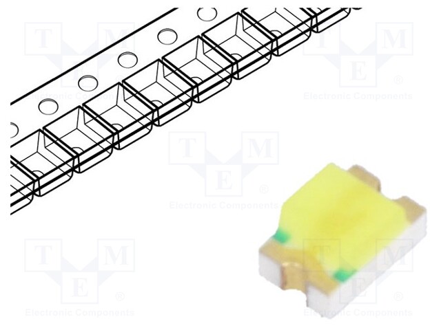 LED; SMD; 0805; white cold; 90÷150mcd; 120°; 20mA; 2.8÷3.6V; 90mW